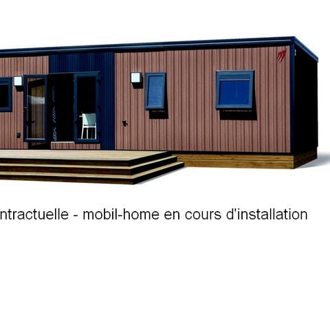 Mobile home 6 persons - Premium 37m² 3 bedrooms + Terrace + TV + LV + BBQ + 2SDB + Walking distance