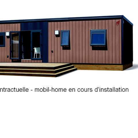Mobilheim 6 personen - Premium 37m² 3 Schlafzimmer + Terrasse + TV + LV + BBQ + 2SDB + Fußgängerzone