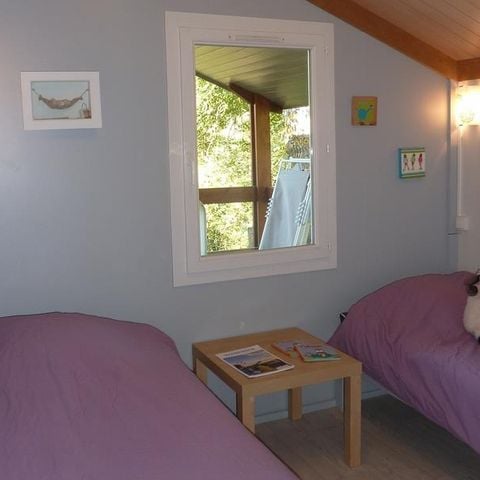 CHALET 4 personnes - Chalet Jade Confort 30m² (2 chambres) + Terrasse couverte 15m² + Côté rivière