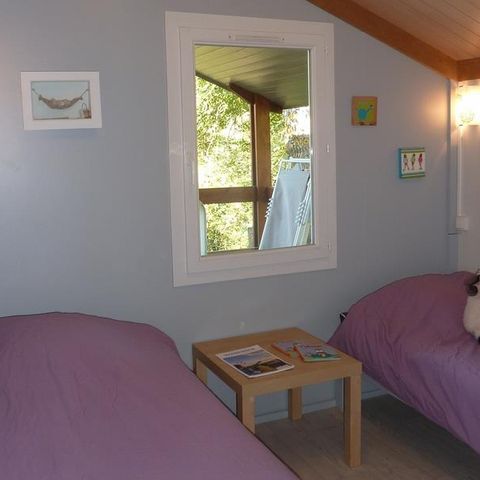 Chalet 4 Personen - Chalet Jade Confort 30m² (2 Zimmer) + Überdachte Terrasse 15m² + Flussseite