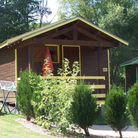 Chalet 2 personen - GELBE KABANON ohne Sanitäranlagen