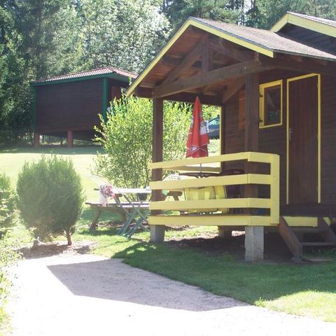 Chalet 2 personen - GELBE KABANON ohne Sanitäranlagen