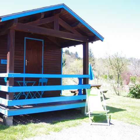 Chalet 1 person - CABANON STANDARD BLAU ohne Sanitäranlagen