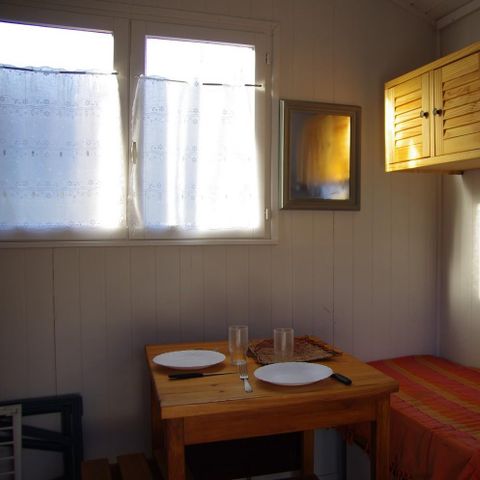 Chalet 1 persoon - STANDAARD CABANON BLAUW zonder sanitair
