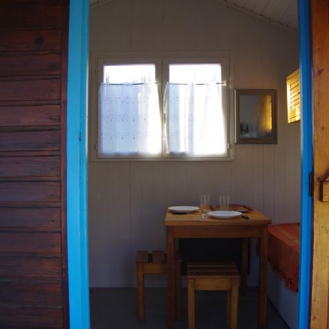 Chalet 1 persoon - STANDAARD CABANON BLAUW zonder sanitair