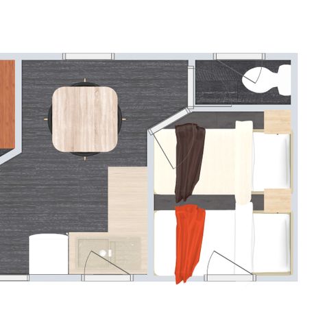 MOBILHOME 4 personnes - ROCOCO