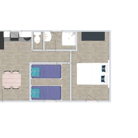MOBILHOME 4 personnes - Mobil home prestige EMOTION  2 chambres