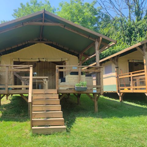 ALBERGUE 4 personas - Grande Tente Lodge Glamping 42M2