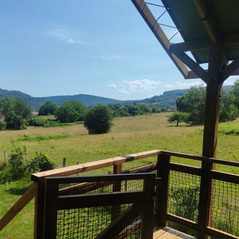 LODGE 4 Personen - Großes Zelt Lodge Glamping 42M2