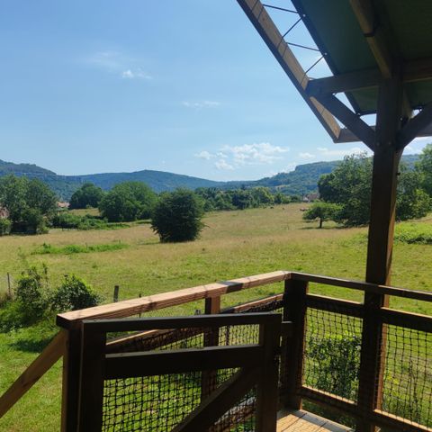 LODGE 4 Personen - Großes Zelt Lodge Glamping 42M2