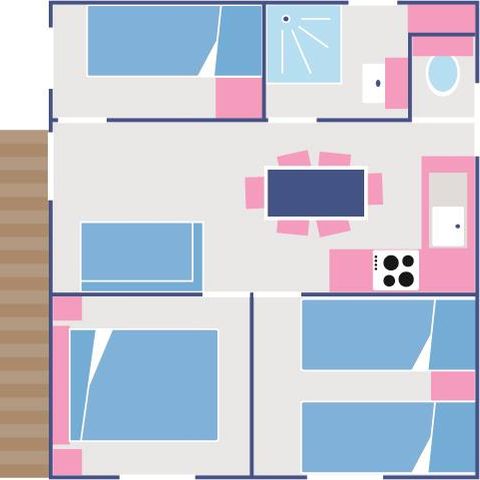 CHALET 6 personnes - Cottage Comtois, 35m², 3 chambres, le chalet familial