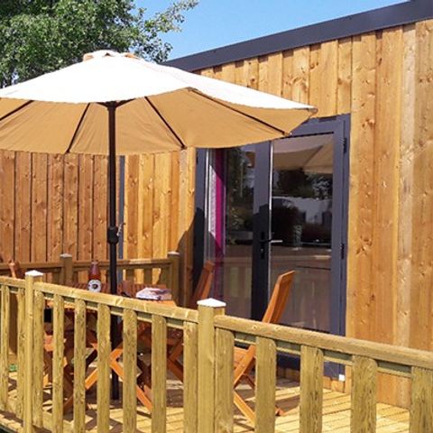 Stacaravan 4 personen - Comfort XL | 2 Slaapkamers | 4 Pers | Terras