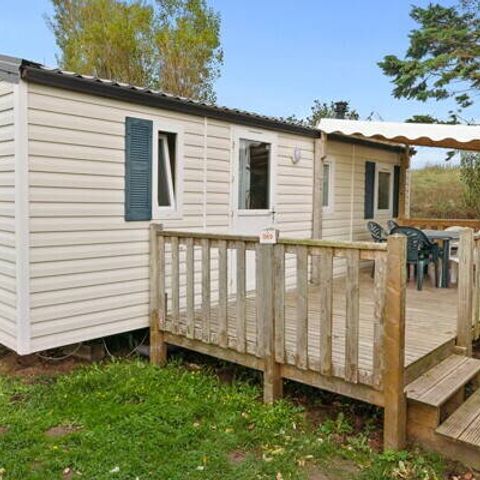 Mobilheim 6 Personen - Comfort | 3 Zi. | 6 Pers. | Erhöhte Terrasse | Clim.