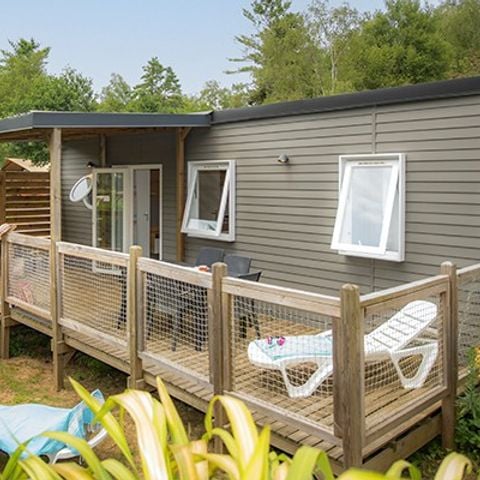 Mobile home 6 persons - Mobile-home | Comfort XL | 3 Bedrooms | 6 Pers | Raised terrace | Air conditioning | TV