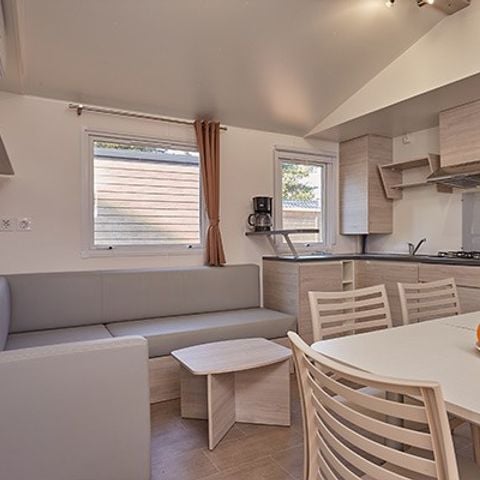 Mobilhome 6 personnes - Comfort XL | 3 Ch. | 6 Pers. | Terrasse surélevée | Clim. | TV