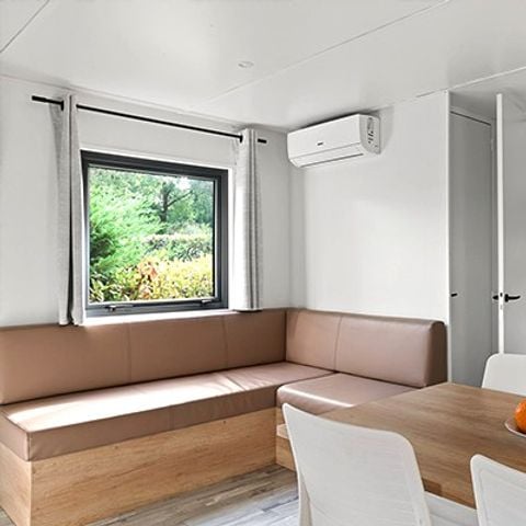 Mobilheim 4 personen - Ultimate | 2 Schlafz. | 4 Pers. | Überdachte Terrasse | 2 Bäder | Klimaanlage | TV