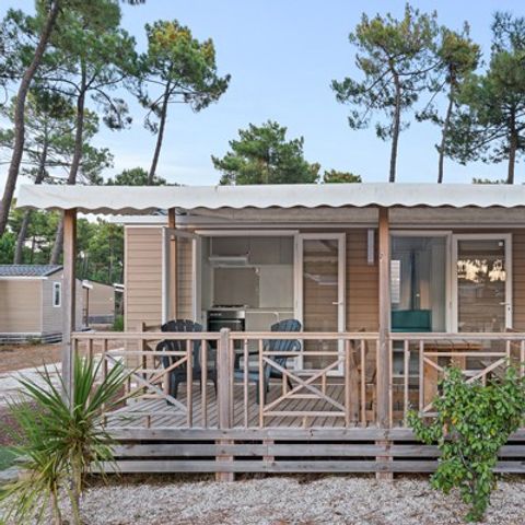 Mobile home 6 persons - Mobile-home | Comfort | 3 Bedrooms | 6 Pers. | Raised terrace | Air conditioning