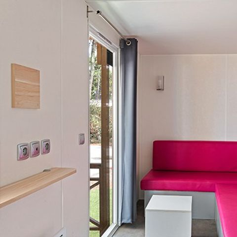BUNGALOW 6 personnes - Comfort XL | 2 Ch. | 4/6 Pers. | Terrasse surélevée | Clim. | TV