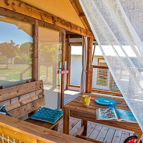LODGE 5 Personen - Lodge-Zelt | 2 Schlafzimmer | Kapazität 4/5 Personen | Ohne Bad