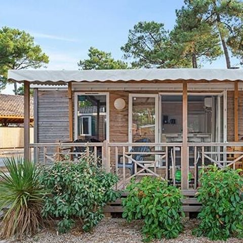 Mobile home 6 persons - Comfort | 2 Bedrooms | 4/6 Pers. | *Raised terrace *| 1 bathroom | Air conditioning
