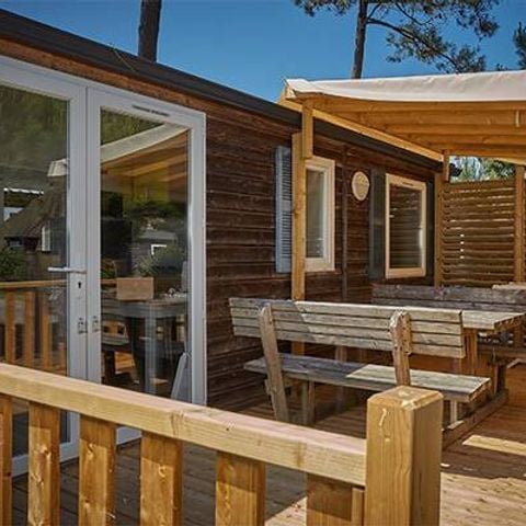 MOBILHOME 6 personas - Mobil-home | Confort | 3 Dormitorios | 6 Pers. | Terraza elevada | 1 baño