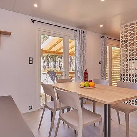 Mobilheim 6 Personen - Exclusive Premium | 3 Zi. | 6 Pers. | Erhöhte Terrasse | Jacuzzi