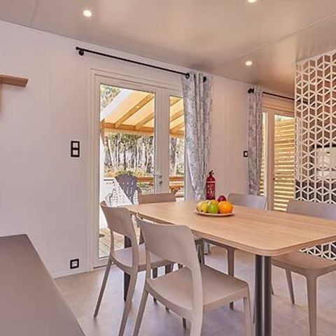 Mobilheim 6 Personen - Exclusive Premium | 3 Zi. | 6 Pers. | Erhöhte Terrasse | Jacuzzi