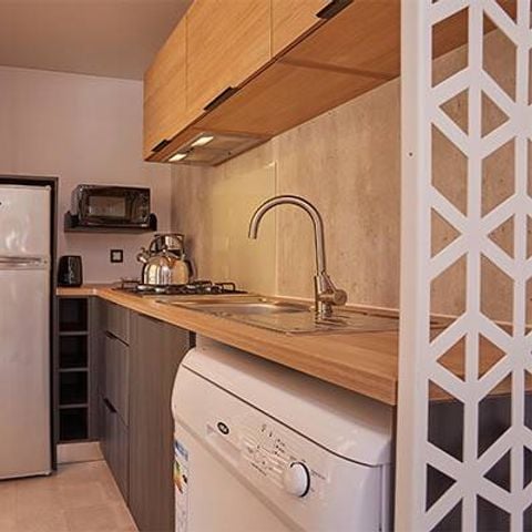 Stacaravan 6 personen - Exclusief Premium | 3 Slaapkamers | 6 Pers. | Verhoogd terras | Jacuzzi