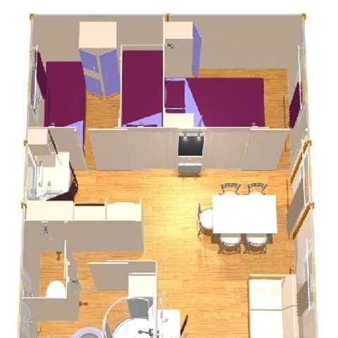 Chalet 5 persons - ATLANTIS 29 sqm
