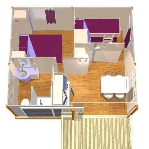 Chalet 4 persons - NEMO 20 sqm
