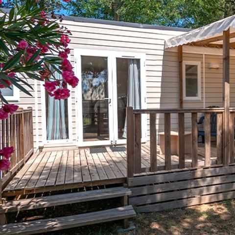 MOBILE HOME 8 people - Comfort XL | 3 Bedrooms | 6/8 Pers | Raised terrace | Air conditioning