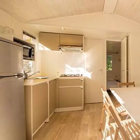 Mobilheim 6 personen - Comfort | 3 Schlafz. | 6 Pers. | Erhöhte Terrasse | Klimaanlage