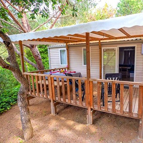 MOBILE HOME 6 people - Mobile-home | Comfort | 3 Bedrooms | 6 Pers. | Covered Terrace | Air-con.