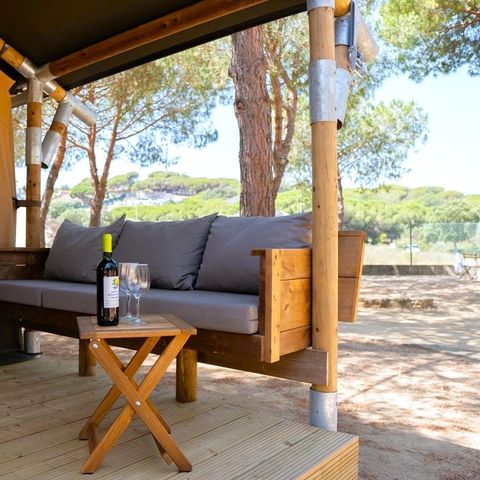 Canvas and wooden tent 4 persons - Salguer Safari