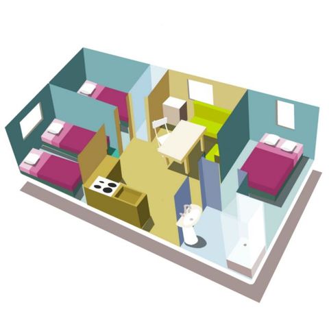 Mobile home 8 persons - 61