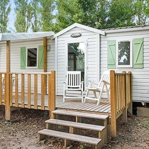 BUNGALOW 6 personnes - Comfort XL | 2 Ch. | 4/6 Pers. | Terrasse surélevée | Clim.