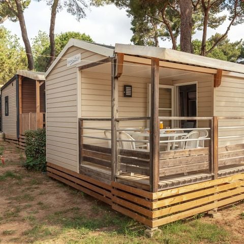 BUNGALOW 6 personas - Mobil-home | Confort | 3 Dormitorios | 6 Pers. | Terraza individual | Aire acondicionado.
