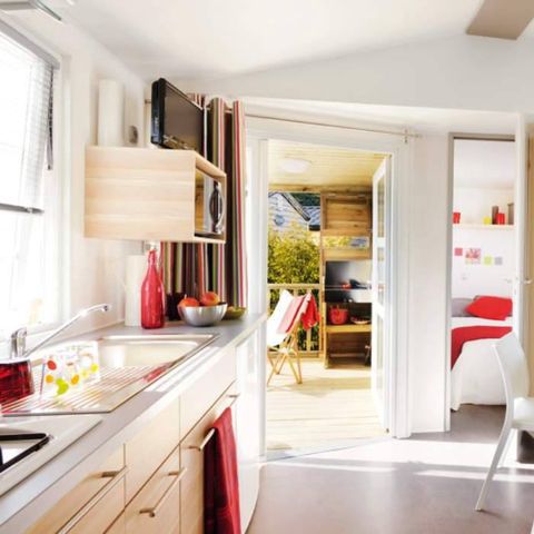 Mobile home 6 persons - 4/6- 2 bedrooms (air-conditioning-tv)