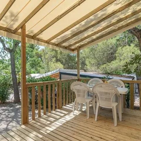 Mobilhome 6 personnes - Mobil-home | Premium | 3 Ch. | 6 Pers. | Terrasse surélevée | Clim.