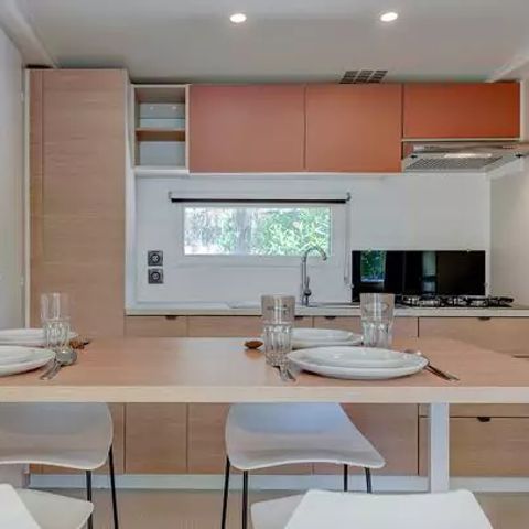 BUNGALOW 6 personnes - Mobil-home | Premium | 3 Ch. | 6 Pers. | Terrasse surélevée | Clim.