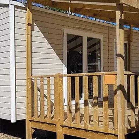 Mobilheim 6 Personen - Mobilheim | Premium | 3 Zi. | 6 Pers. | Erhöhte Terrasse | Klima.