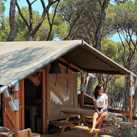 CANVAS AND WOOD TENT 4 people - Medes tent