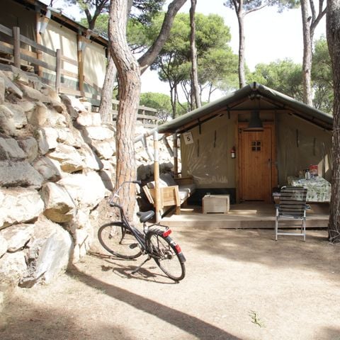 Canvas and wooden tent 4 persons - Medes tent