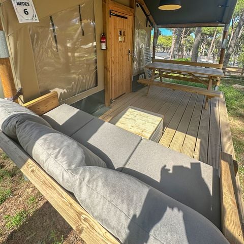 Canvas and wooden tent 4 persons - Medes tent