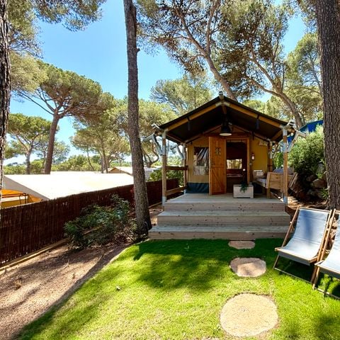 Canvas and wooden tent 2 persons - Montgrí tent