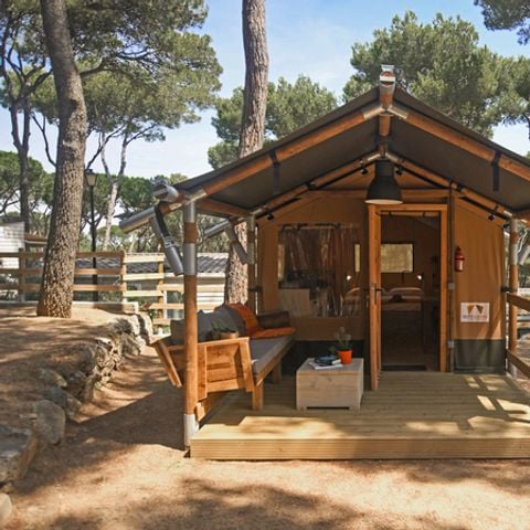 Canvas and wooden tent 2 persons - Montgrí tent