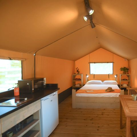 Canvas and wooden tent 2 persons - Montgrí tent