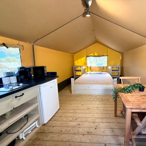 Canvas and wooden tent 2 persons - Montgrí tent
