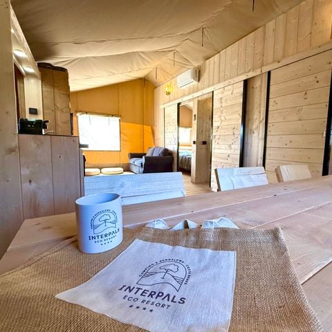 CANVAS AND WOOD TENT 5 people - Illa Roja Shop