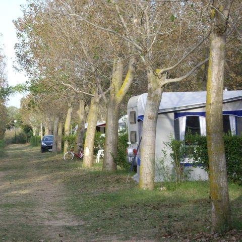 PIAZZOLA - Piazzola Master XL (120m²): auto + tenda/roulotte o camper + elettricità 10A + acqua e scarico + WIFI